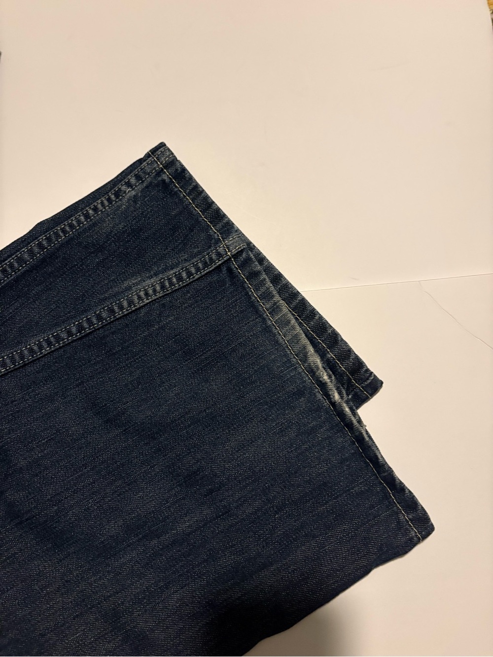 Levi's 505 Straight Men’s Jeans in Dark Blue Denim, Sz 36. - Picture 10 of 13